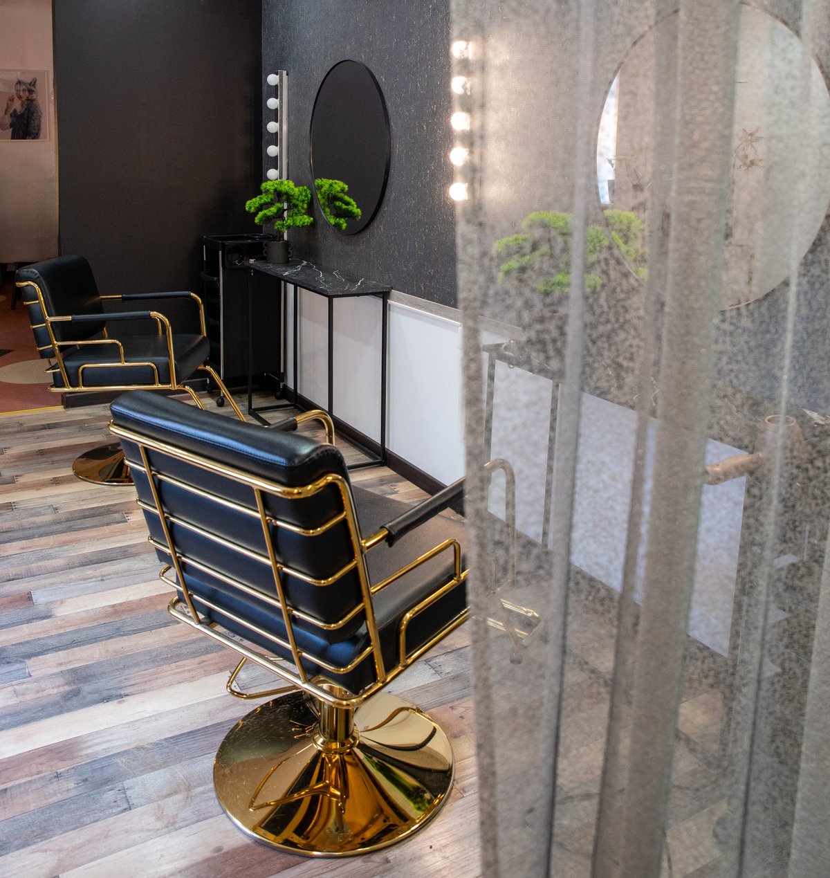 Hair beauty salon modern interior design with cosy atmosphere